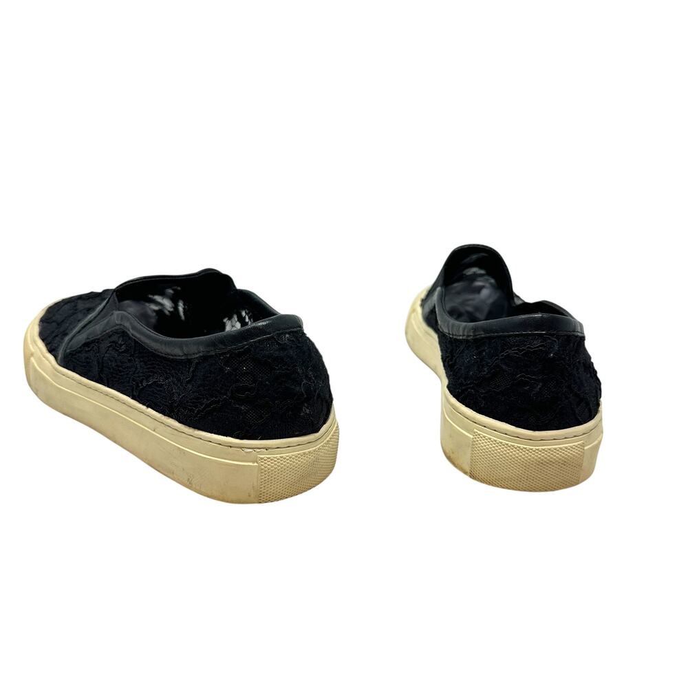 Sandro Anikka Lace Sneakers Slip-On Flat Black Size 39 US 8.5 - Picture 11 of 16